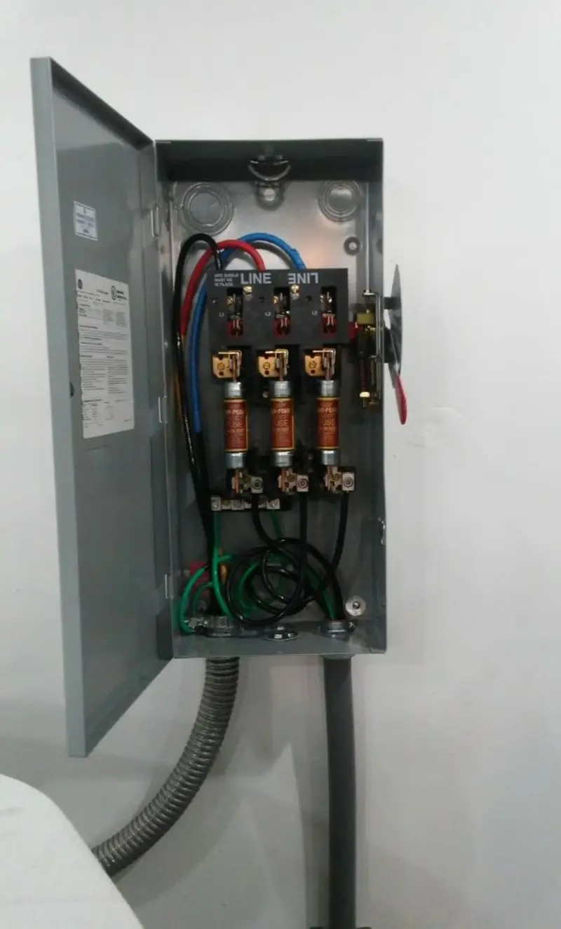 Three-phase disconnect switch installed for Electrical Wiring & Rewiring in Silverdale