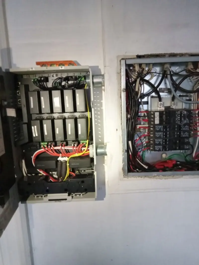 Electrical panel upgrade completed for Security Camera Wiring in Silverdale
